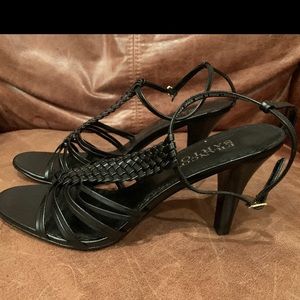 Franco Sarto Black “Goatee” Sandals Size 9.5M